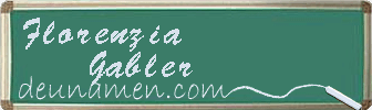 Florenzia Gabler Visitenkarte